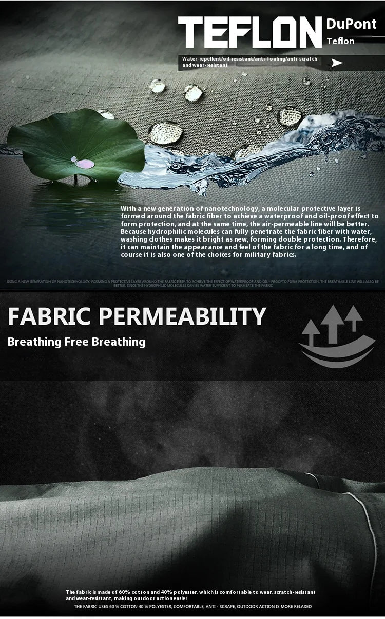 Tactical pants Men's slim-fit army fan training pants Waterproof spring and fall outdoor overalls assault pants