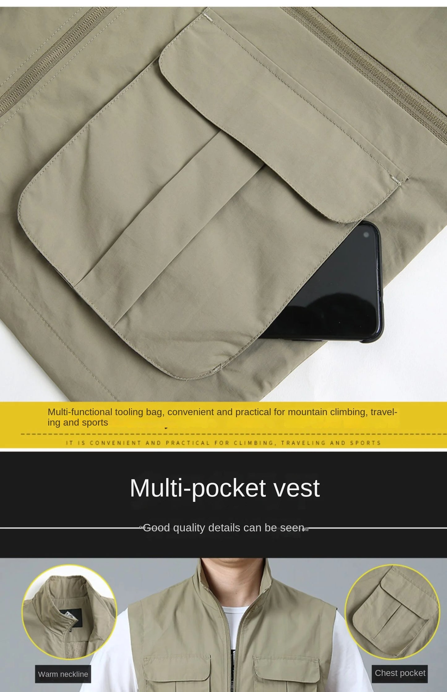 Tactical Vest For Men Golf Hunting Large Size Men's Camping Sleeveless Jacket Multi-pocket Work Padded Luxury MAN Clothing Denim