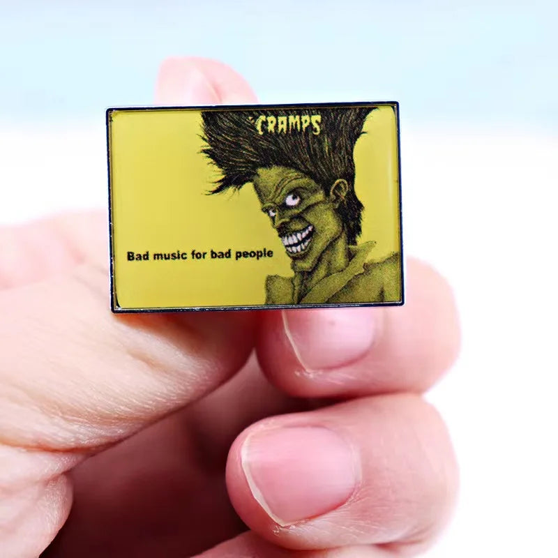 Pop Rock Band Pin Music Album Song Lyrics Brooch Punk Badge Fan Friend Collection Medal Clothing Accessories Wholesale