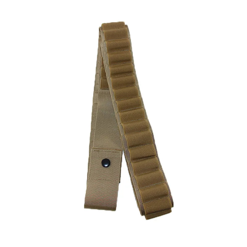 Tactical 27/30 Rounds Shotgun Bandolier Belt Adjustable Shotgun Shell Carrier Ammo Pouch Holder for 12 Gauge Hunting Accessories