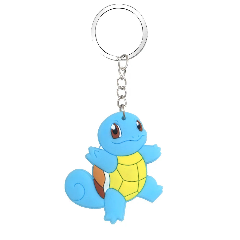 8/16 Pcs Pokemon PVC Keychain Anime Birthday Party Favors Gifts Keyring Bag Pendant Birthday Party Favors Supplies Decoration