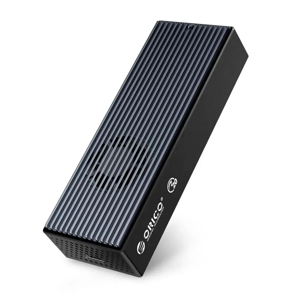 ORICO 20Gbps M.2 NVME SSD Case with Built-in Cooling Fan Type-C M2 NVME SSD Enclosure For M.2 NVME 2230 2242 2260 2280 SSD