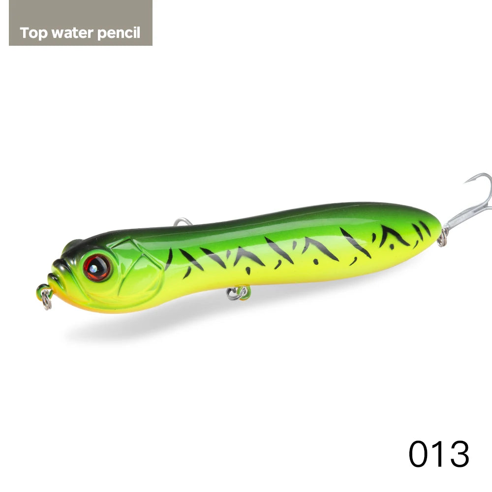 HuntHouse Trairao topwater lure Pencil lure long casting fishing for Bass Pike lure Crazy surface darter sound loud
