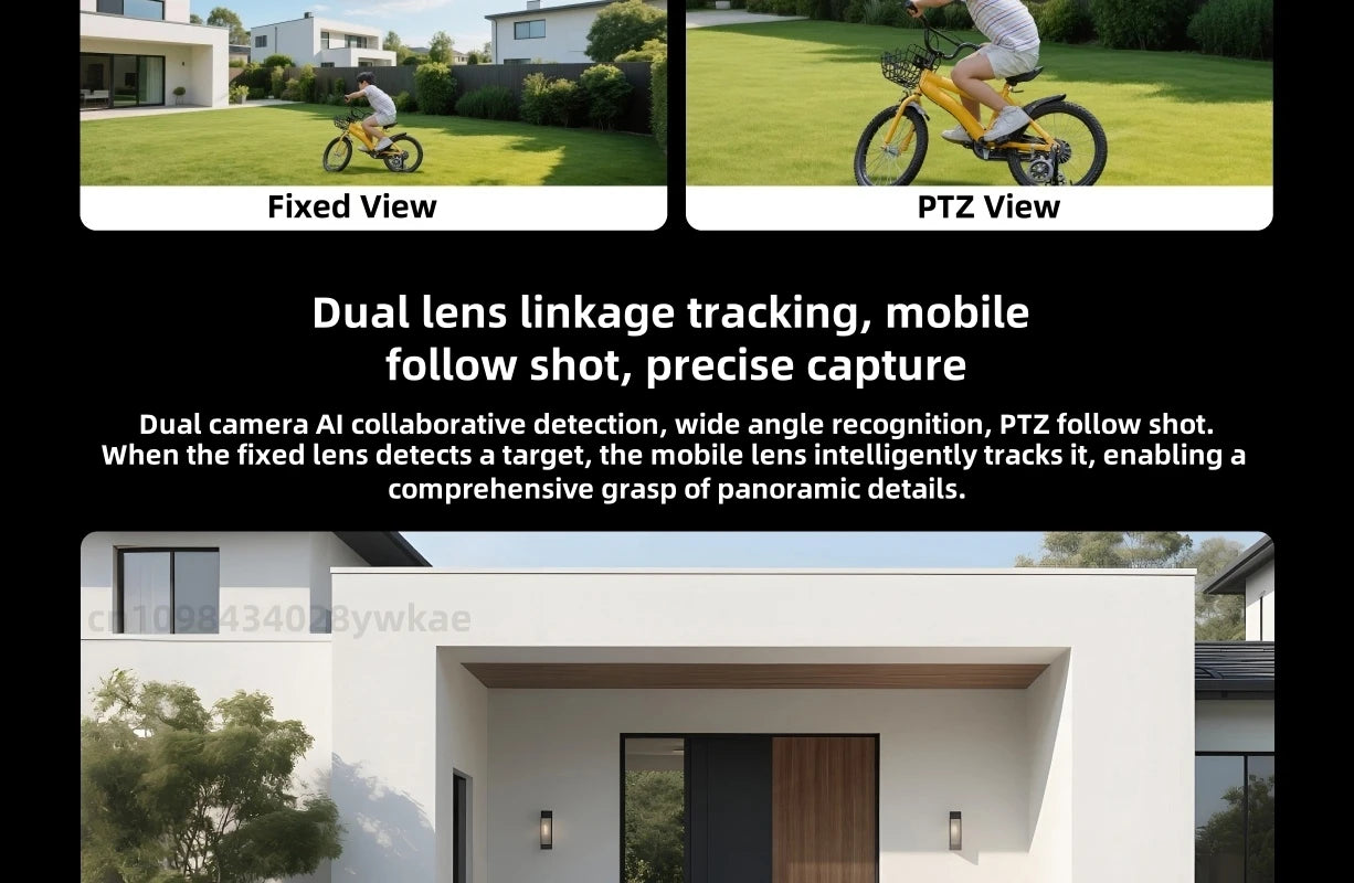 Xiaomi Outdoor Camera 4 Dual Lens 5MP 3K HD Dual View Monitoring Panoramic Closeup Tracking IP66 Weatherproof AntiTheft