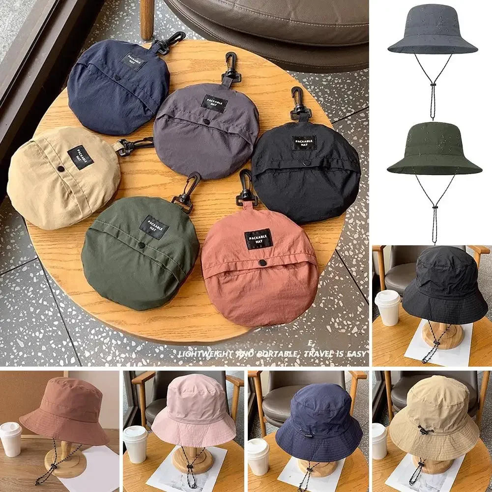 Waterproof Fisherman Hat Women Summer Sun Anti-UV Protection Camping Hiking Mountaineering Caps Men's Panama Bucket Outdoor Hat