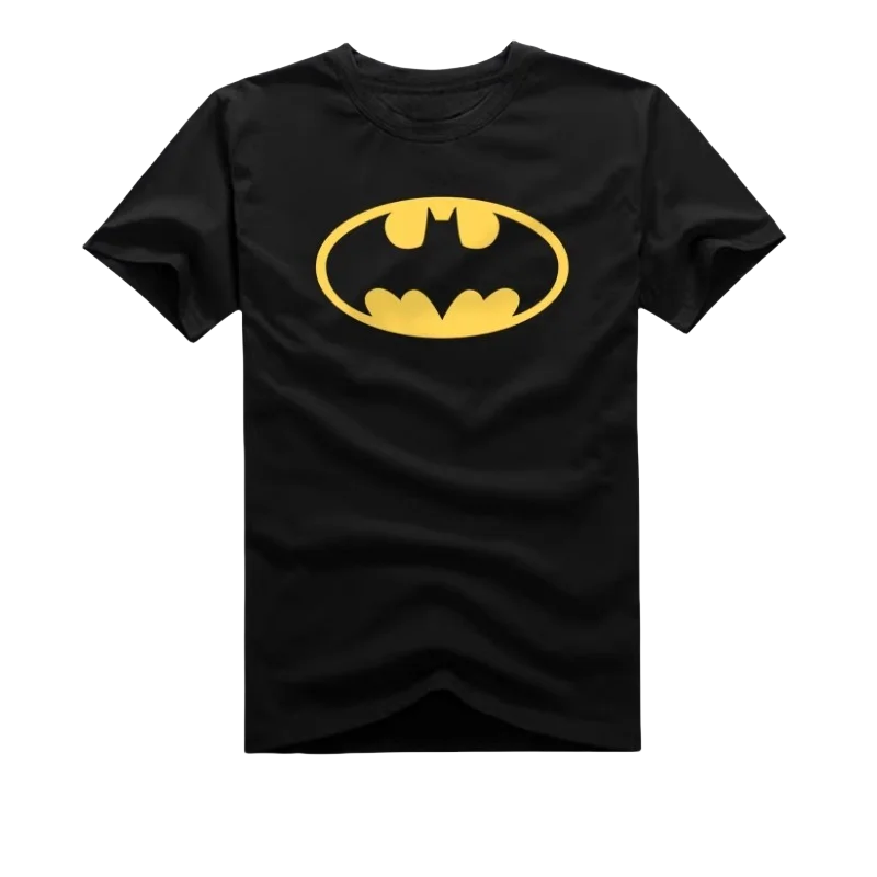 Beast Kingdom Batman Short Sleeve Creative High-value Movie Peripherals Cool Sweat Absorbent Breathable Men's Cotton T-Shirt
