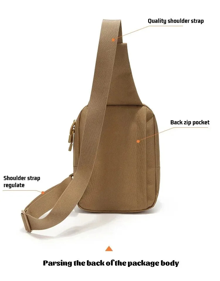 Tactical shoulder bag, holster, concealed carry, sling, messenger bag, suitable for hunting, camping, travel, tourism