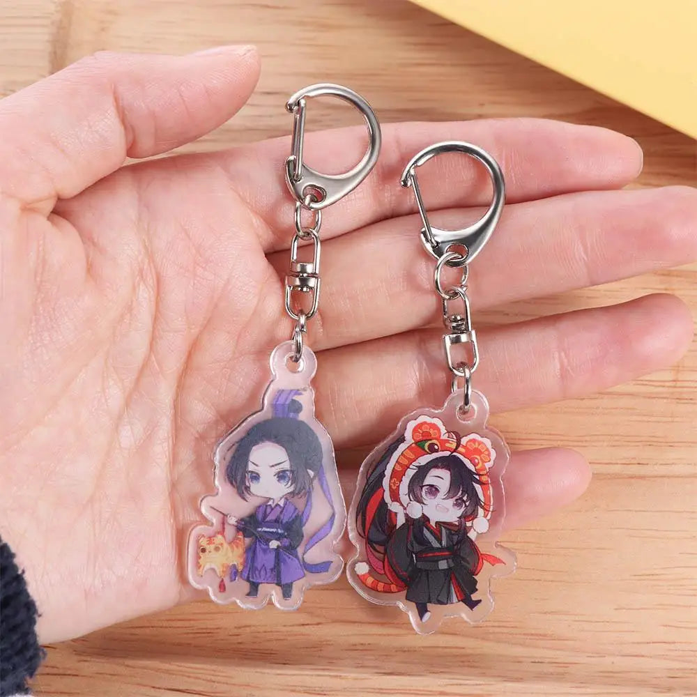 Mo Dao Zu Shi Mo Dao Zu Shi Keychain Wei Wuxian Anime BL Anime Acrylic Keyring Lan Wangji Cartoon