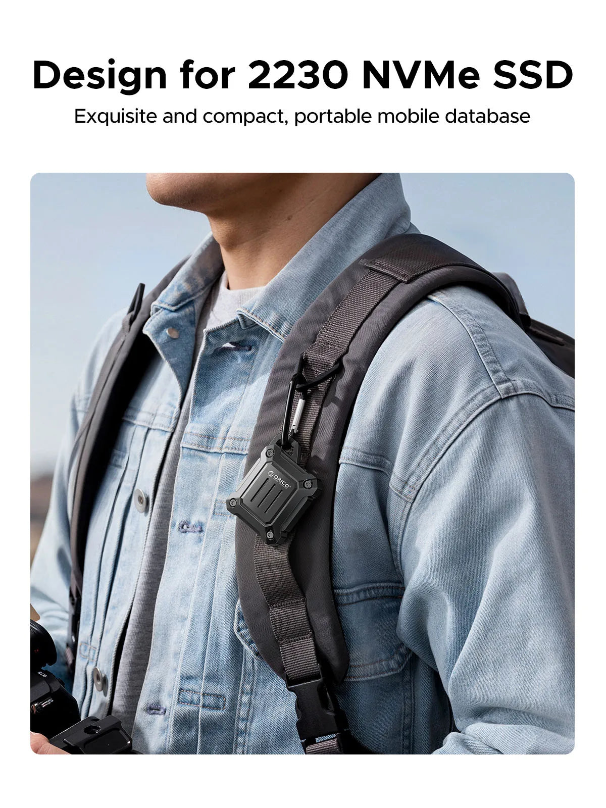 ORICO 2230 SSD Enclosure M.2 NVMe SSD Enclosure USB 3.2 Gen 2 10Gbps NVME PCI-E M-Key 2230mm External SSD Drive Enclosure