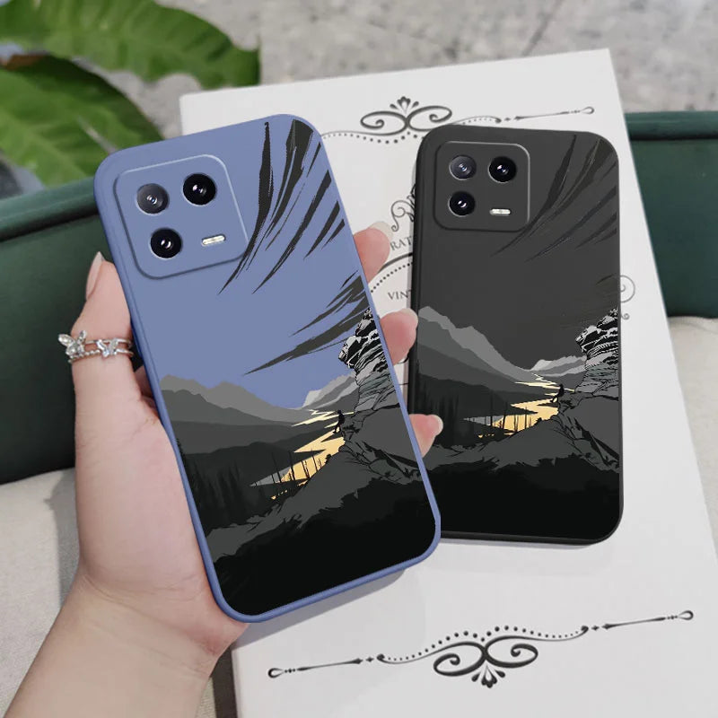 Relaxed Mind Phone Case For Xiaomi Mi 15 14 14T 13 13T 12 12X 12T  11 11T Ultra 10 10T 9 9T Pro Lite Liquid Silicone Cover