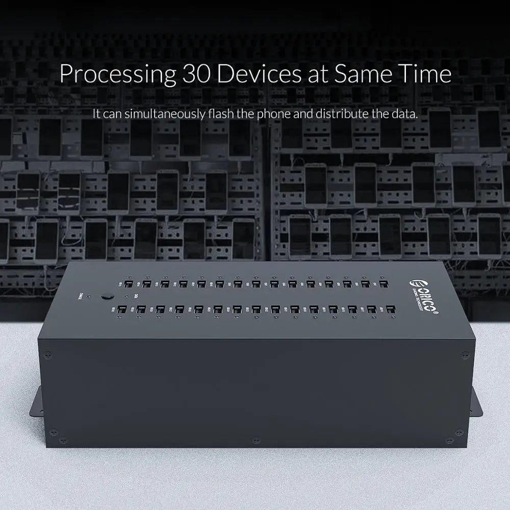 ORICO Usb Hub 30 20 ports Industrial Grade Splitter with 150 300W Detached Power U Disk Copy Test Docking Station Pc Accessories