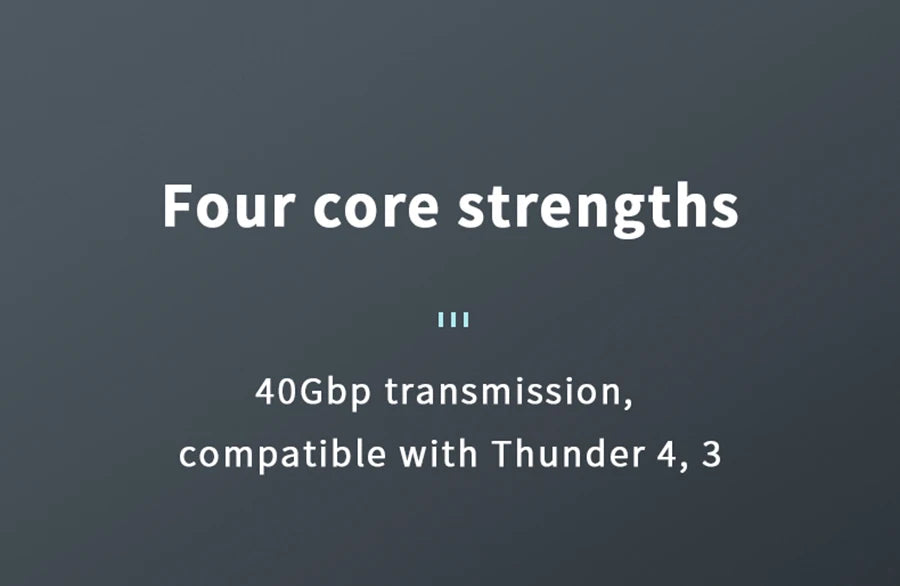 UGOURD USB4 Cable 40Gbps 240W Thunderbolt 4 Type C Fast Charging Cable Thunderbolt3 USB C to C Data Transfer  Cable For eGPU
