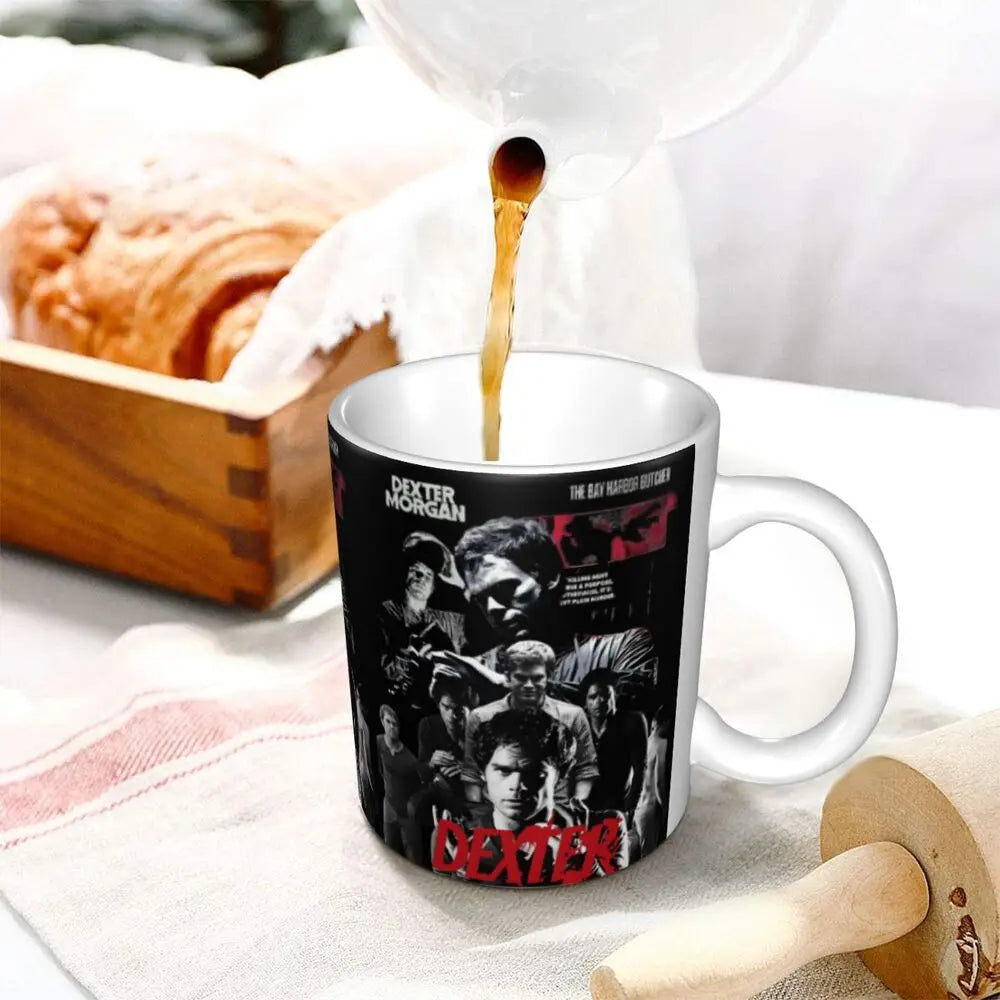 Customized Dexter Morgan Mugs DIY Movie Ceramic Milk Tea Coffee Cup