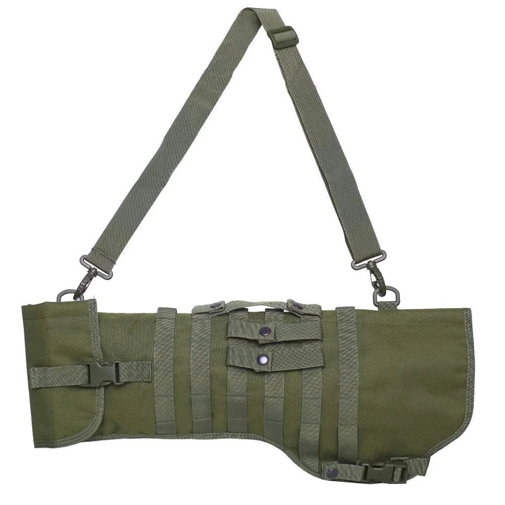 Tactical Rifle Scabbard Padded Shotgun Holster & Open-Top Sling Bag with Adjustable Shoulder Strap for Quick-Draw Carry