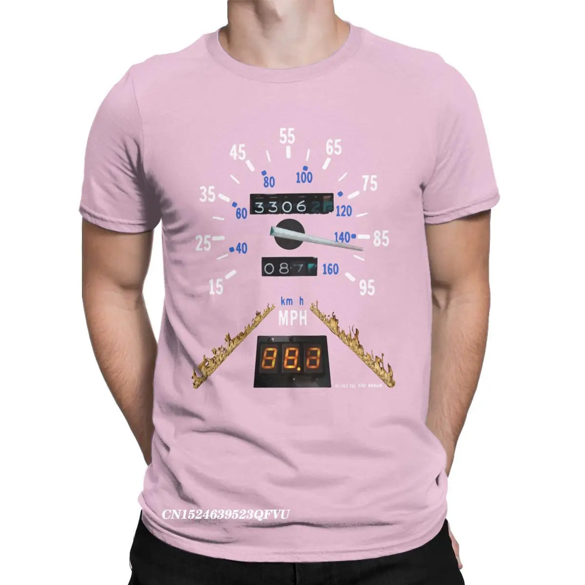 Back To The Future 88 MPH Men's Tshirt Time Travel Movie BTTF Leisure Tees Harajuku T-Shirts Premium Cotton Adult Clothes