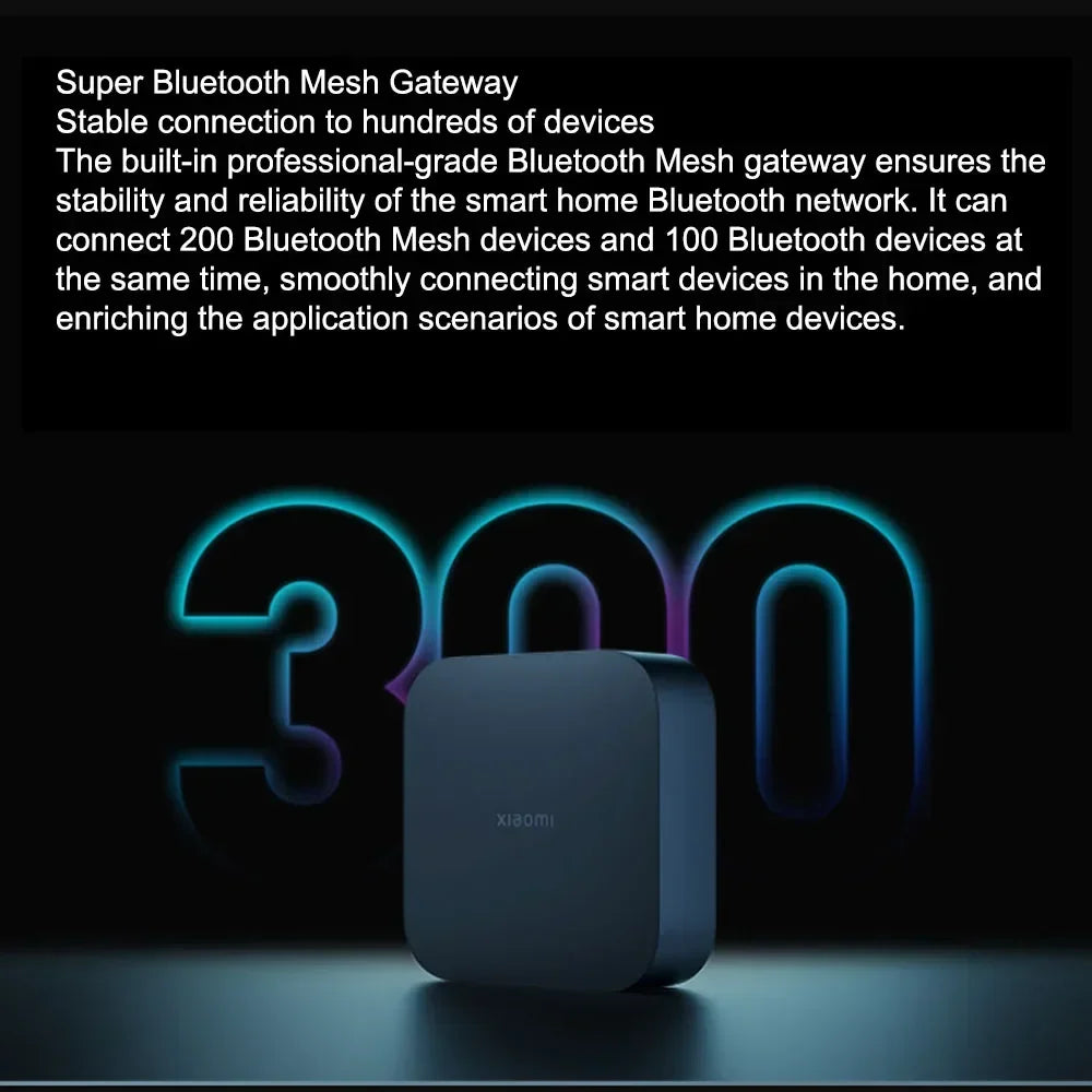 Xiaomi Smart Central Hub Mijia Gateway 4 ZigBee WIFI Bluetooth Mesh Hub 5GHz 10/100Mbps Smart Home Work With Mi Home APP
