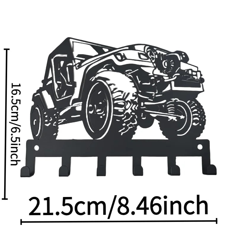 Car Keychain Wall Mounted，Easy to Install，Key Hook，Features a durable coating，Suitable for home organization and decoration