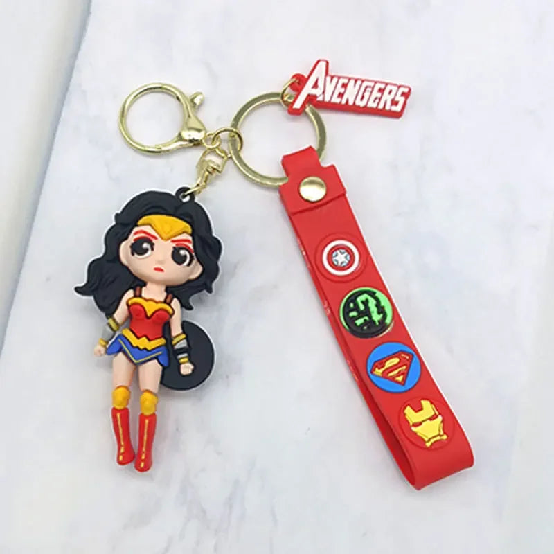 Fashion Cartoon Keychain Cute Gilr Fantasy Key Chain Women Bag Pendant Ornaments Girlfriends Car Keyring Gifts Accessories