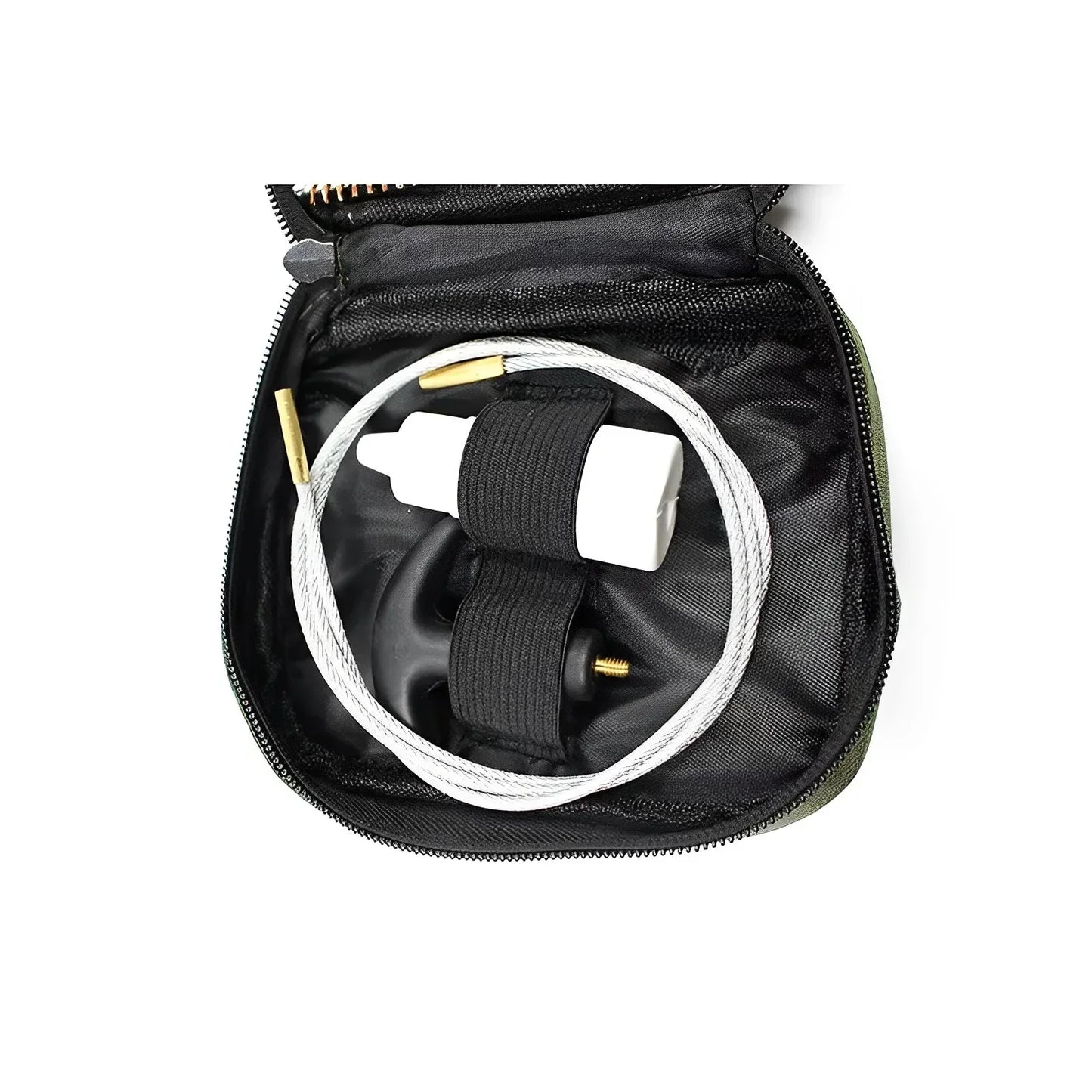 Tactical .177 .17cal .30cal .270 / 8 .280cal 22LR .22 Gun Cleaning Kit With Brass Jag Slotted Patch Loops Flexible Rod And Pouch