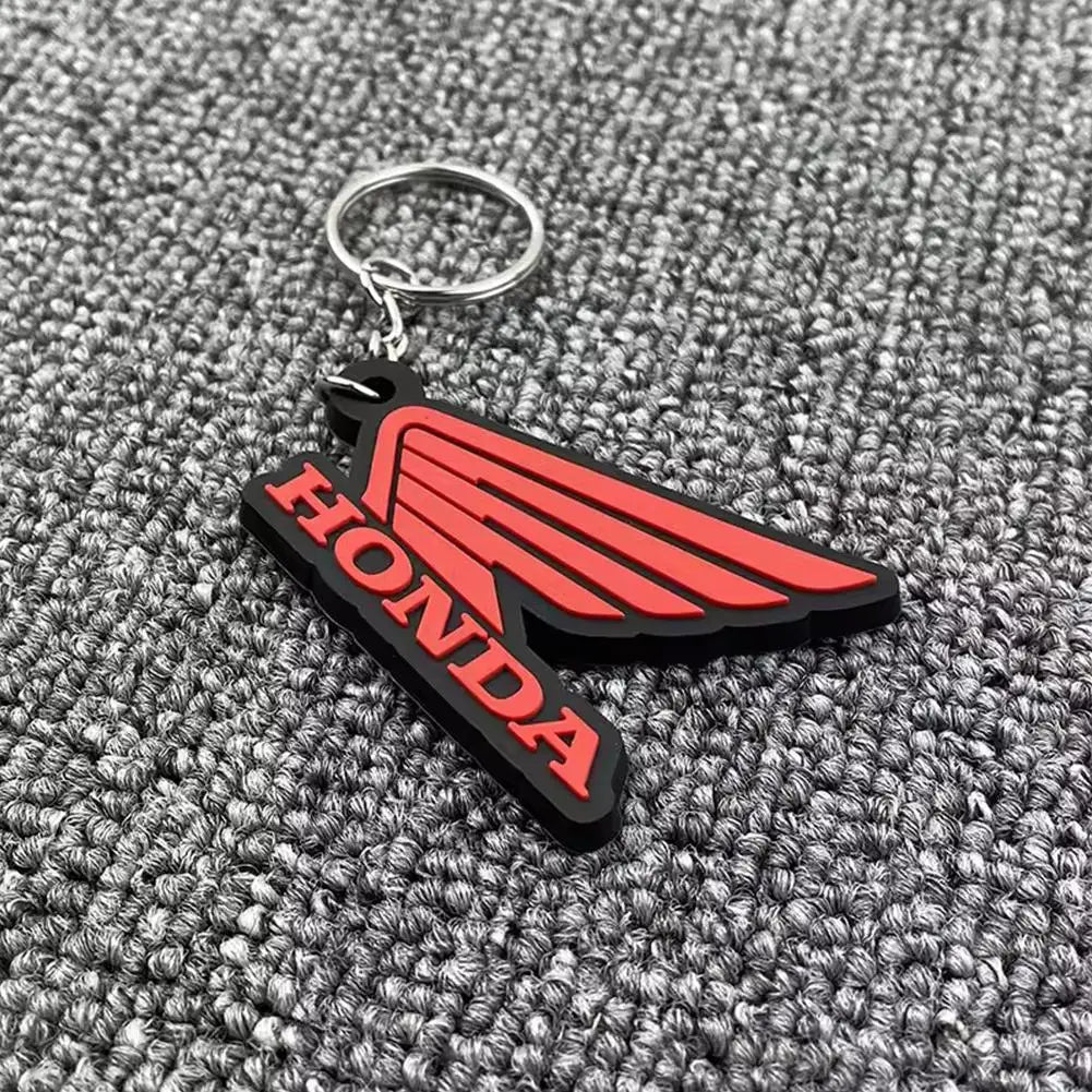 Motorcycle Keychain Rubber Keyring Logo Key Chain Small Gift Activities For Honda Motorcycle Keychain Accessories