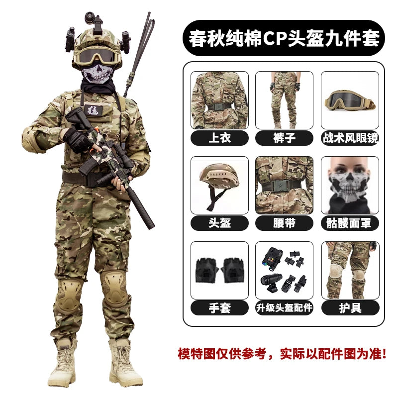 Tactical Children's Costumes Set Boys Girls Military Camping Clothing Field Role-Playing Performance Clothes  for Summer Camp