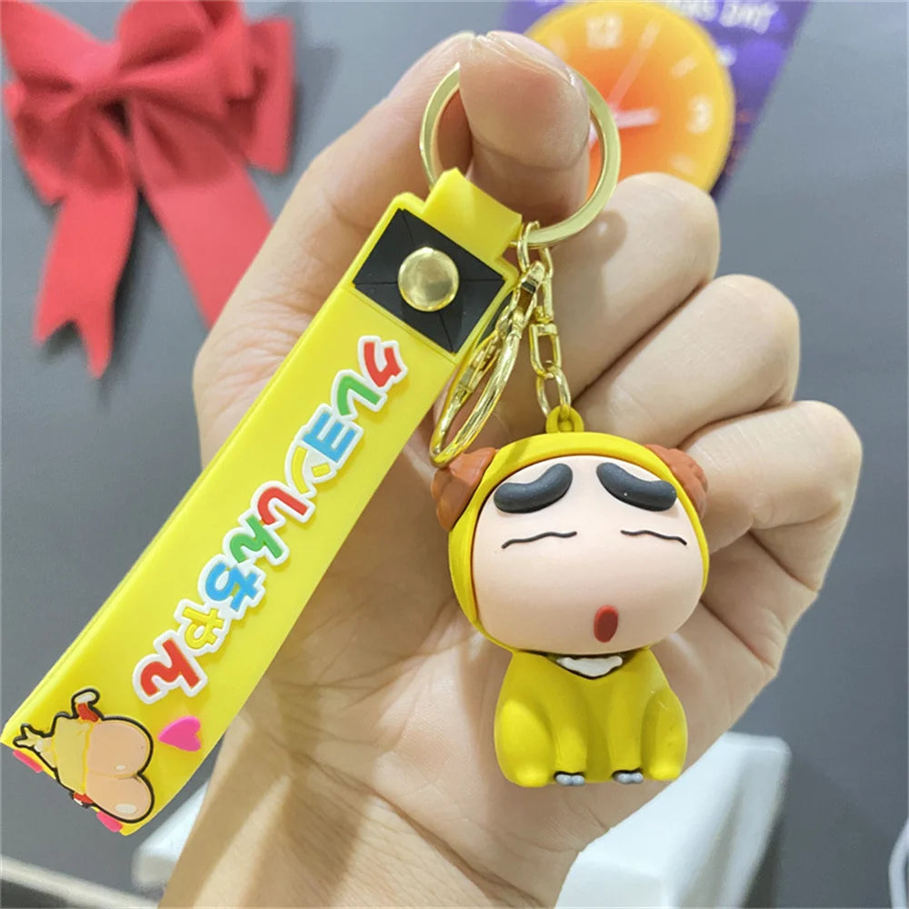 Fun Cute Cartoon characters Keychain Cute Doll Pendant Car Key Ring Ornaments Accessories Jewelry Gifts for Friends