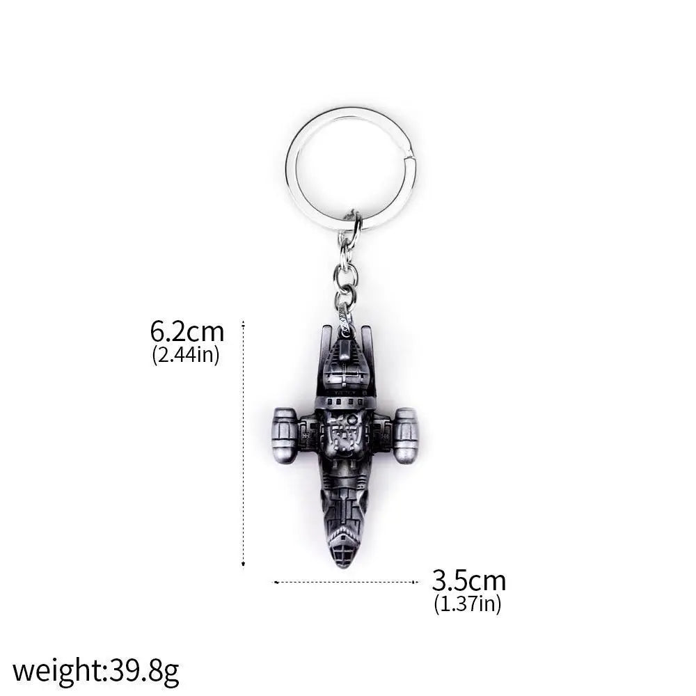 Star Wars Keychain Cartoon Millennium Falcon Spaceship Keyring Pendant Metal Bottle Opener Accessories Fans Gifts Toy
