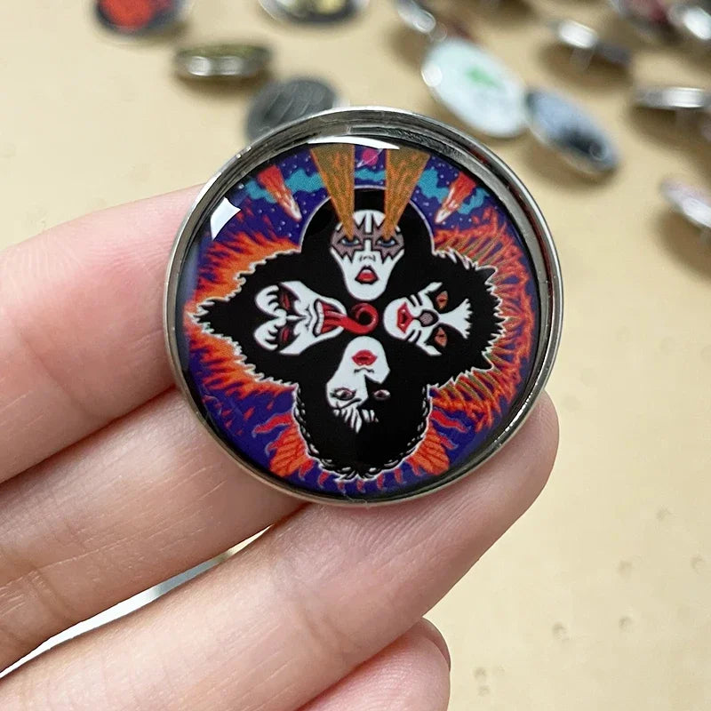 Music Badge Medal Brooch Pins for Backpacks