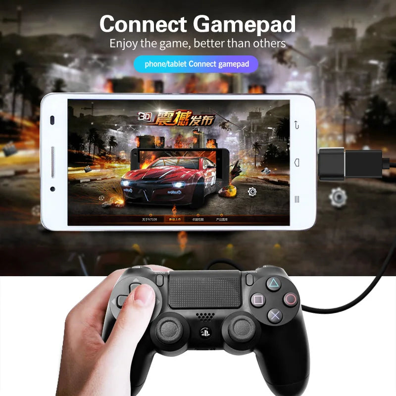 Type C To Usb OTG Adapter 2.0 Micro Usb Phone Adapter Usbc Smartphone Laptops To Usb Mouse Gamepad Flash Disk Otg Plug