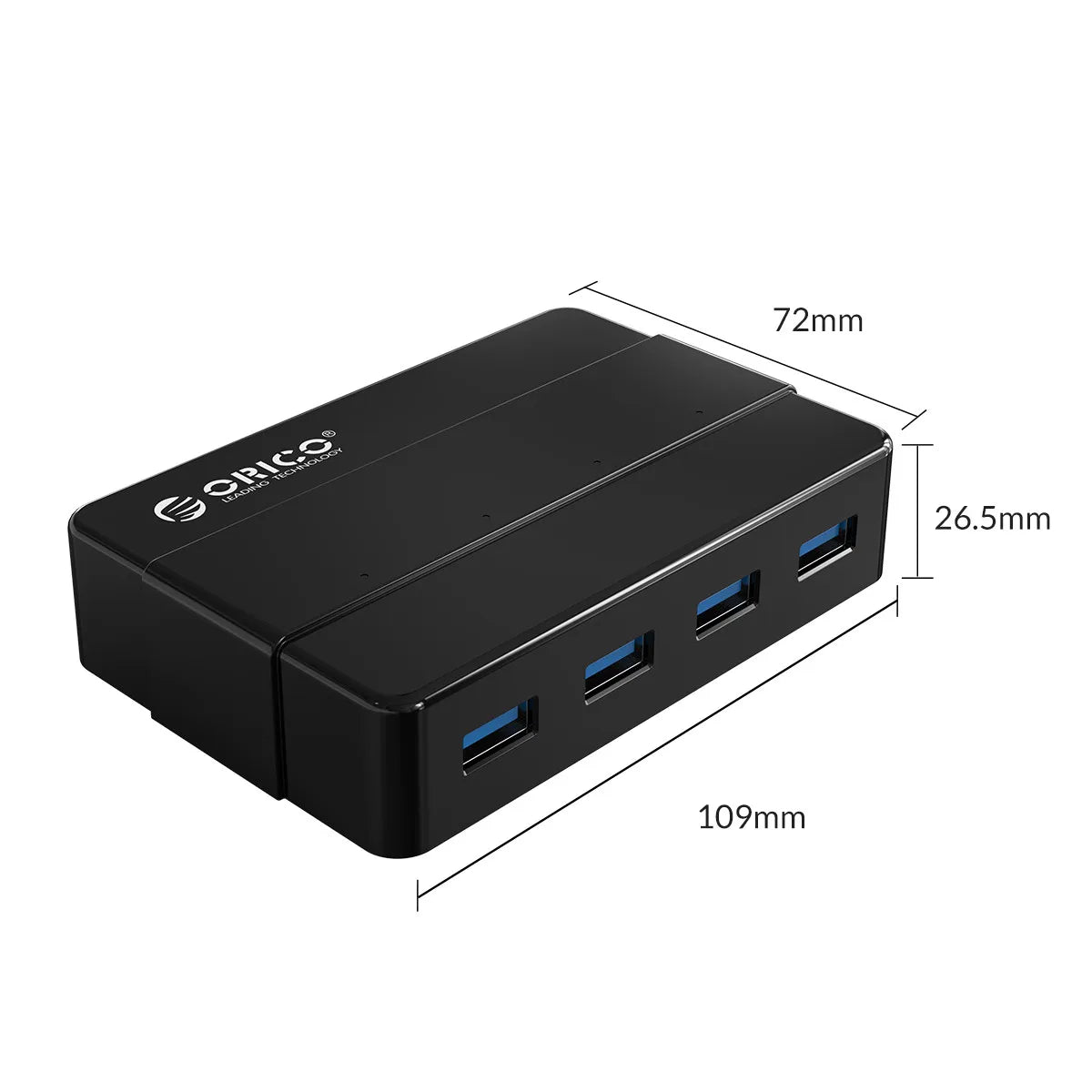 ORICO 4 7 Ports USB 3.0 High Speed Hub with 12V Power Adapter USB Splitter OTG Adapter for Desktop Laptop Computer Accessories