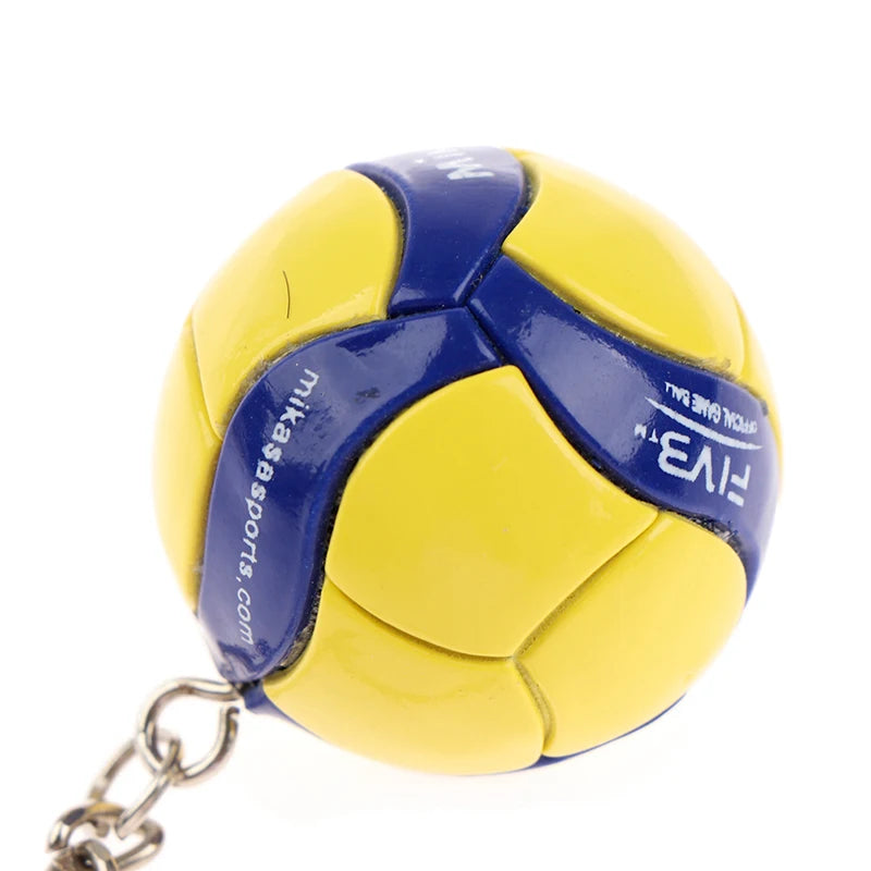 1xFashion PVC Volleyball Keychain Ornaments Business Volleyball Gifts Beach Ball Sport For Players Men Women Key Chain Gift 2024