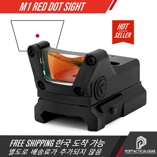 M1 Open 3MOA Green Or Red Dots Sight With Full Original Marking Tactical Airsoft Optics With 20mm Rail And universal mount