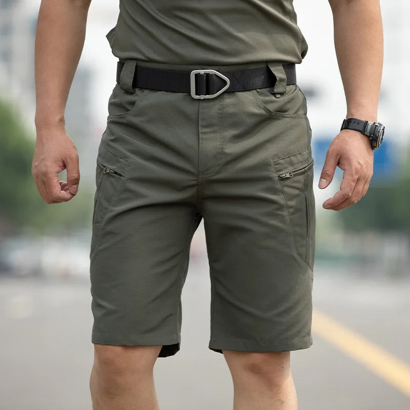 Tactical Work Shorts for Men Outdoor Casual Military Combat Hiking Cargo Shorts with Multi-Pocket Quick Dry Fishing Cargo Shorts