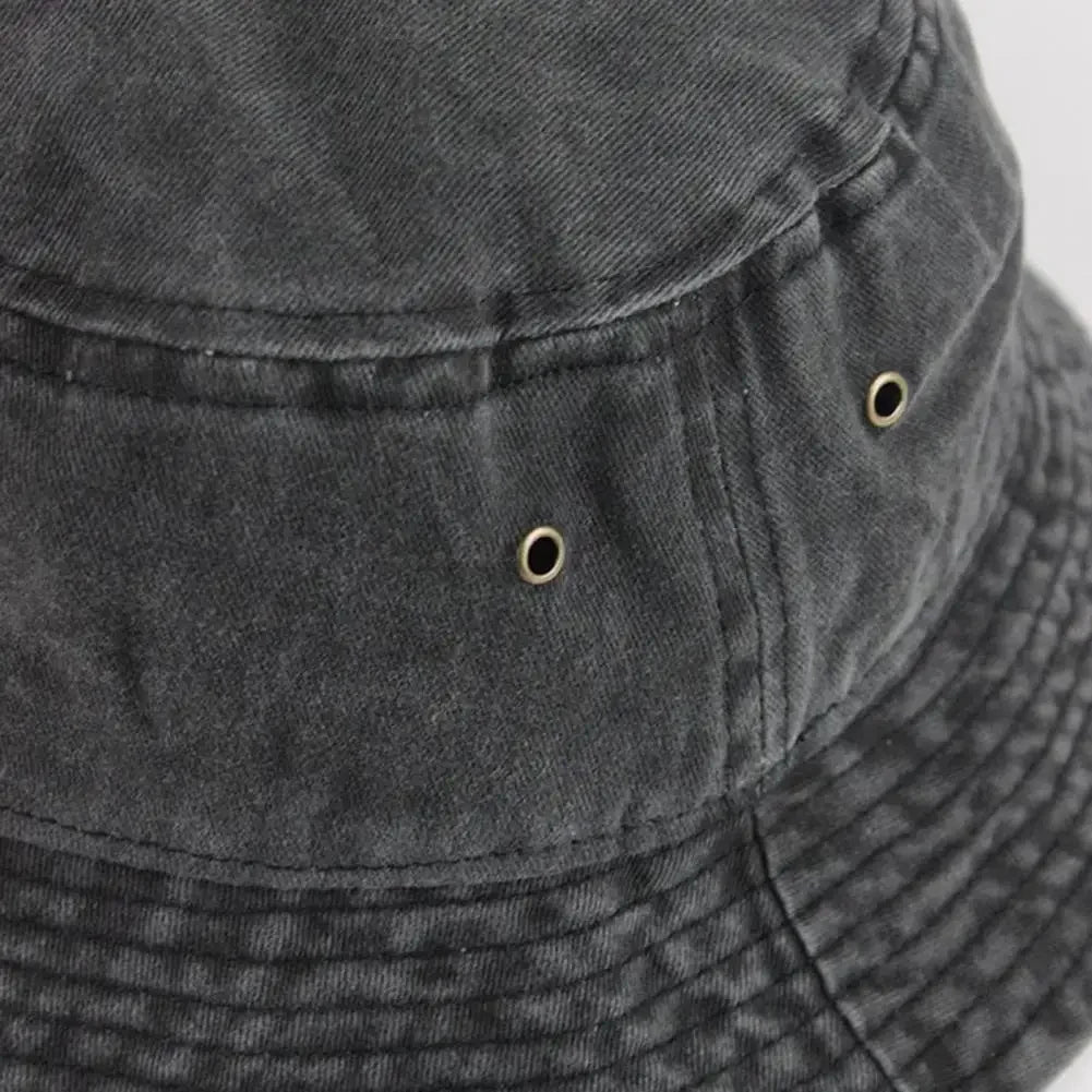 Casual Men Women Hip Hop Fisherman Hat Fishing Cap Washed Denim Fisherman Hat Folding Hip Hop Fisherman Hat for Autumn
