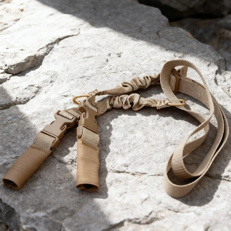 Tactical A-1 20mm Sling Swivel Adjustable 3 Point Bungee Gun Sling Airsoft Rifle Strapping Belt Hunting Shooting Accessories