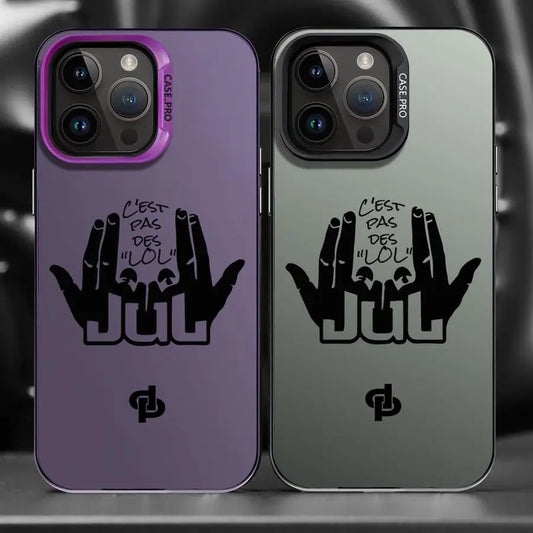Phone Case for iPhone 11 14 16Pro 16e XR 13 Pro MAX 14Pro XS MAX 12 15 Soft Cover 12Pro 16 Plus 11Pro J-JuL C'est Pas Des Lol