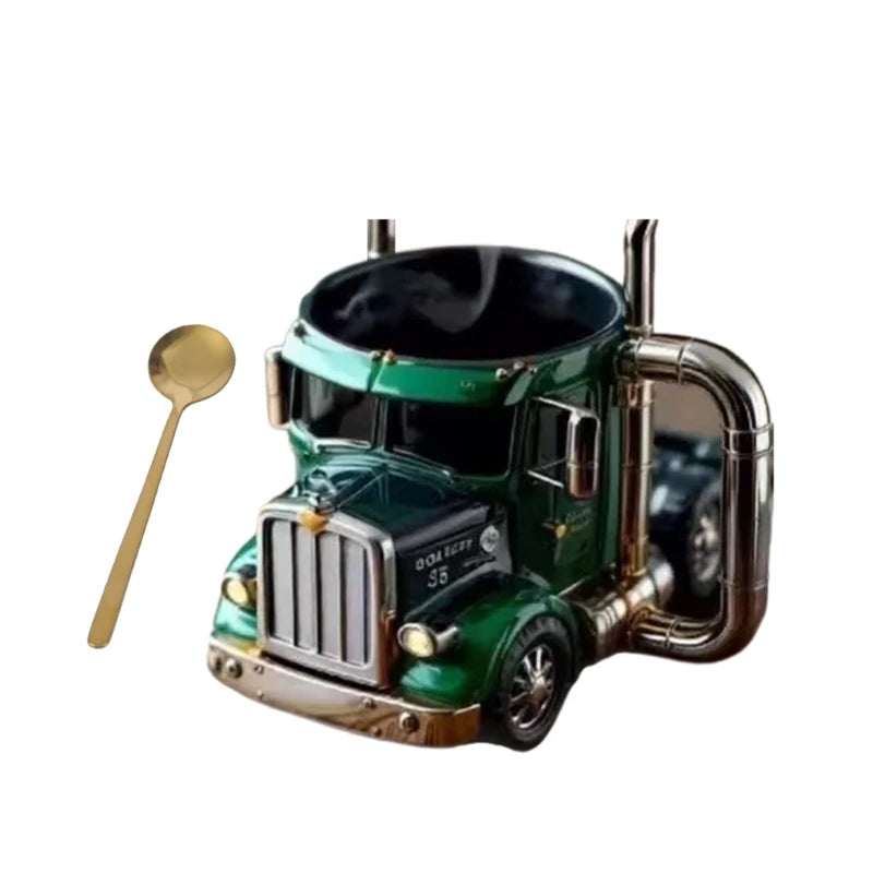 Semi Truck Coffee Mug Truck Homes Kitchen Handcraft Water Cup