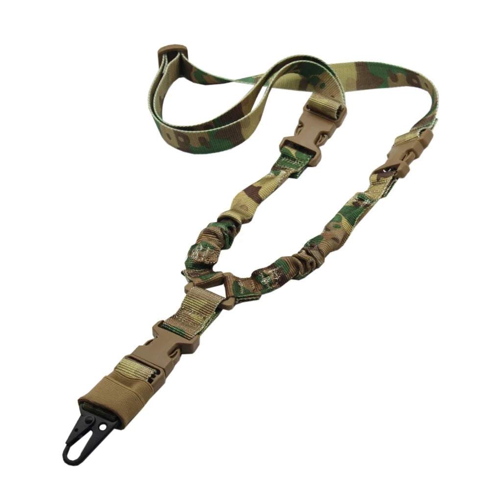 Tactical Single Point Rifle Sling 1 Point Airsoft Heavy Duty Rifle Sling Combat Shooting Gun Sling Hunting Strap