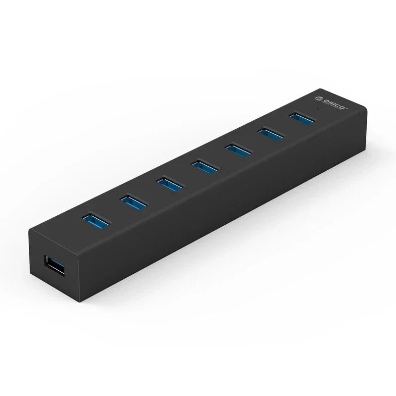 ORICO USB 3.0 Hub 7-port USB3.0 High-speed Transmission HUB Portable USB with Power Distributor Suitable for Laptop MacBook Pro