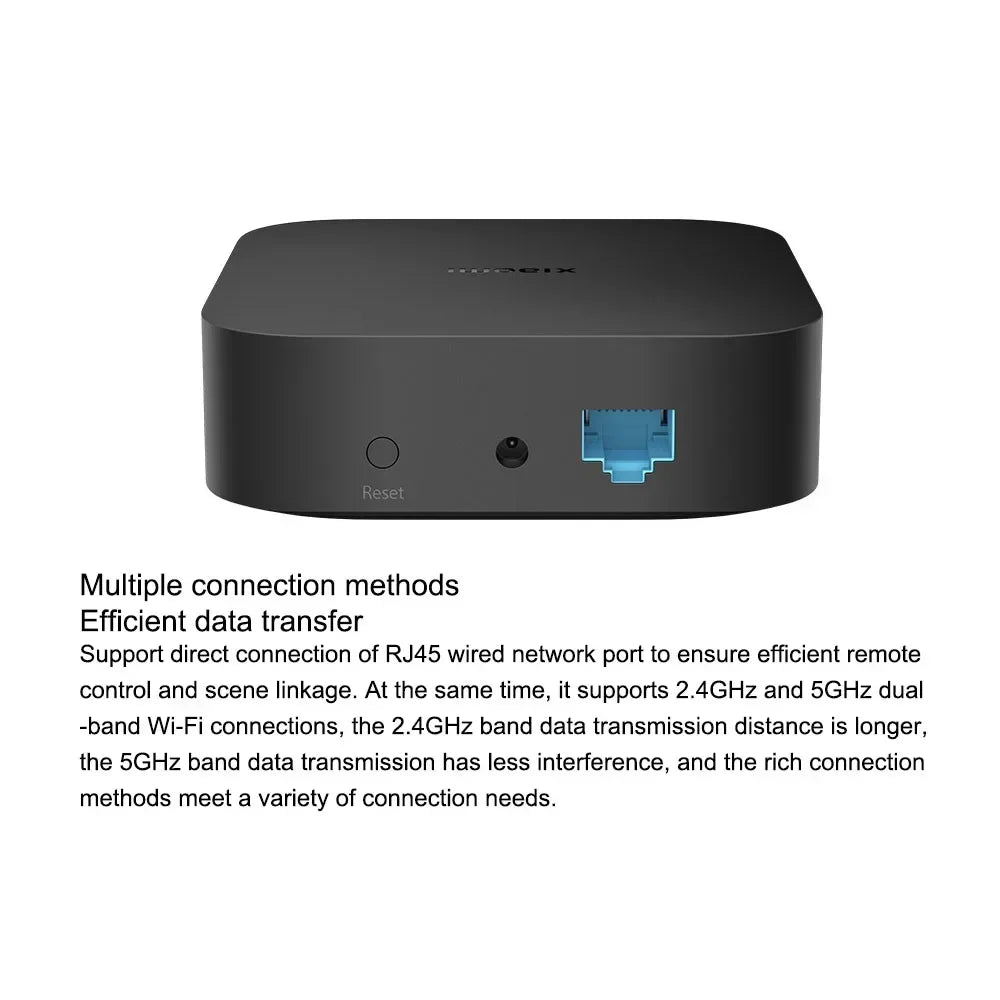 Xiaomi Smart Central Hub Mijia Gateway 4 ZigBee WIFI Bluetooth Mesh Hub 5GHz 10/100Mbps Smart Home Work With Mi Home APP