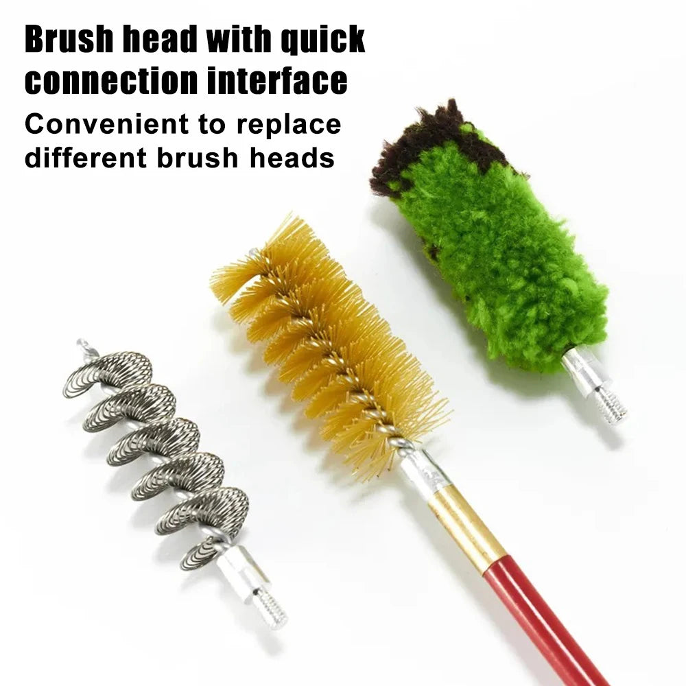 Tactical Gun Cleaning Kit 6Pcs Shotgun Cleaning Tool Gun Barrel Cleaning Brush Kit for 10/12/16/20/28/410 GA Gauge Shotgun
