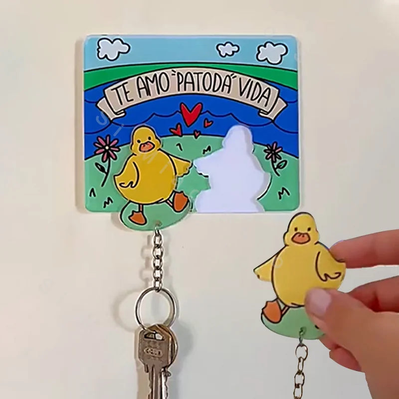 Wall-Mounted Key Holder House Couple Keychain Hanger Shared Keychains Up Movie Key Holder Jigsaw Key Ring Holder Christmas Gift