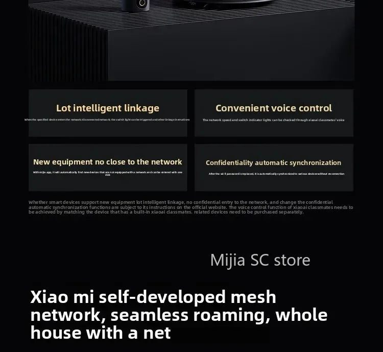 Xiaomi Mijia Router BE6500 WiFi 7 6500M Full 2.5G Network Port 4-core Qualcomm Processor loT Smart Linkage Network Security Home