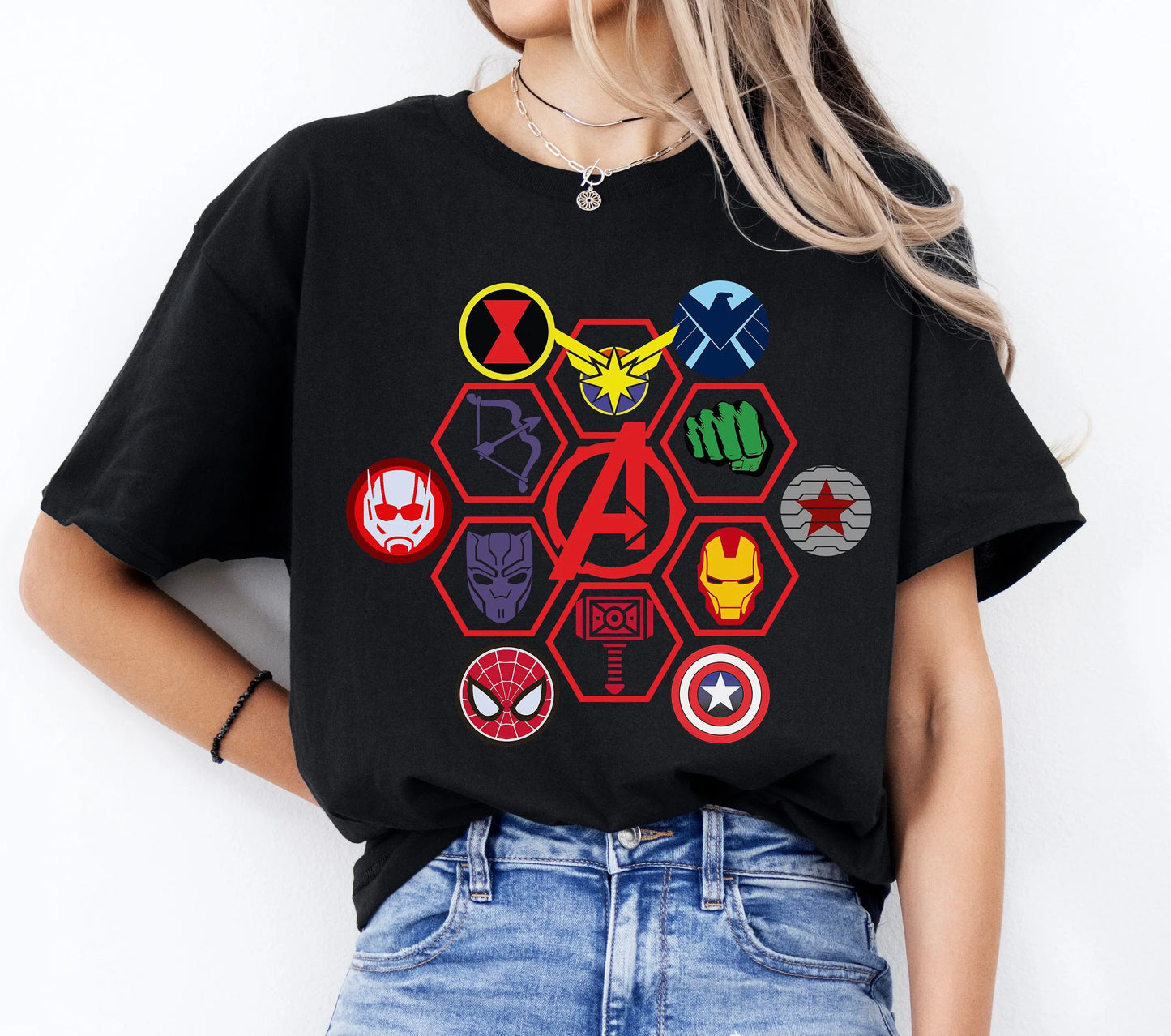 Marvel Avengers Team Shirt Marvel Logo Shirt, Super Hero Shirt Disneyland Family Matching Shirt Marvel Comic