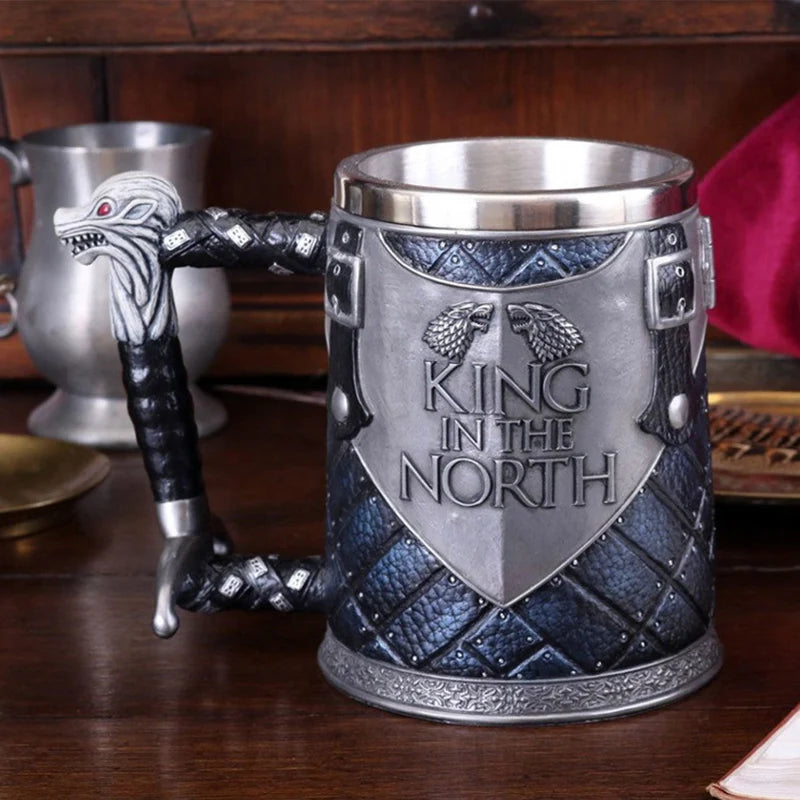 3D Retro Legionary Embossed Game Character Mug Gothic Dark Home Office Party Beer Coffee Cup Decorations Crafts Christmas Gifts