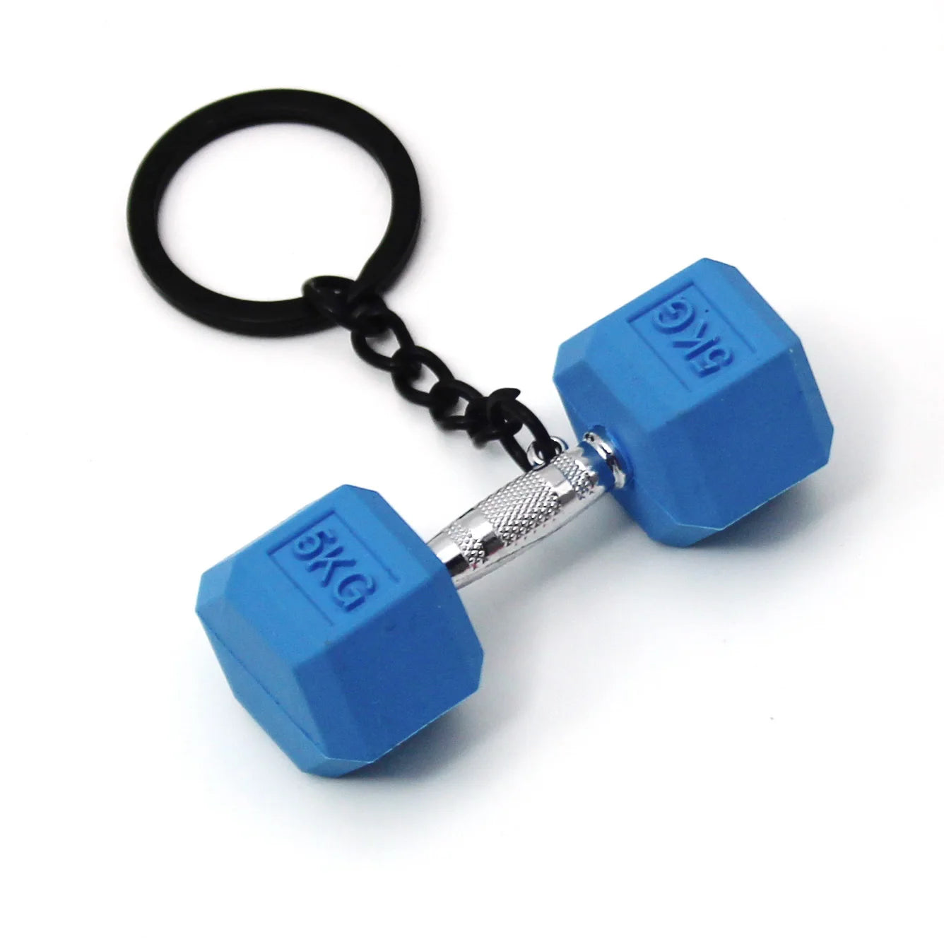 pvc dumbbell keychain key ring creative car key chain sports keychain key holder portachiavi chaveiro llaveros hombre bag charm
