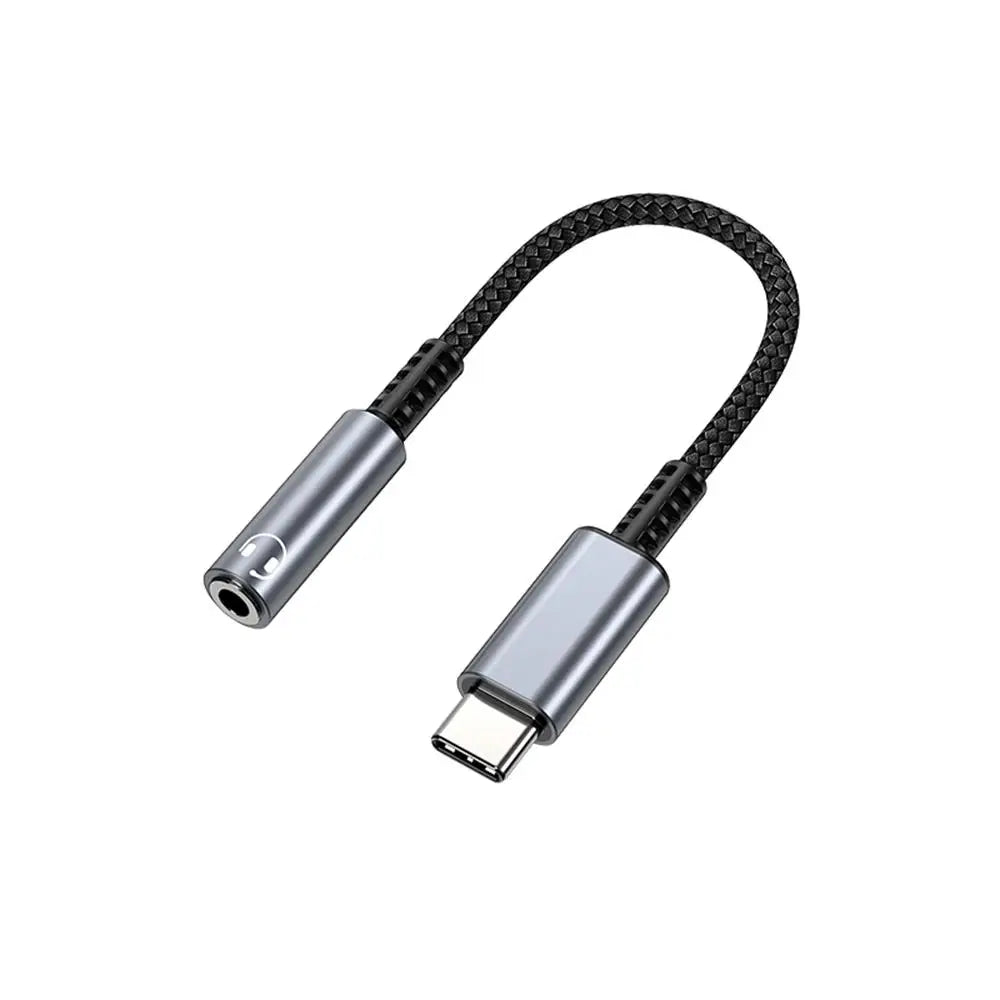 Type C to 3.5mm Audio Jack Adapter USB C to 3.5mm Headset/Microphone USB C to 3.5 Jack Adapter External Stereo Sound Card For PC