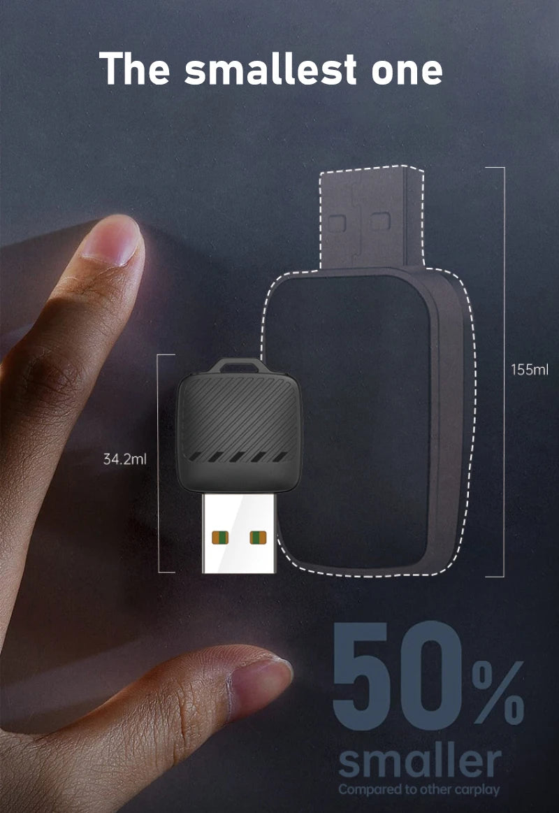 Xiaomi 2 in1 Wireless Android Auto Adapter Wireless CarPlay Dongle Car Intelligent Systems AI Smart Box For Car Wired CarPlay