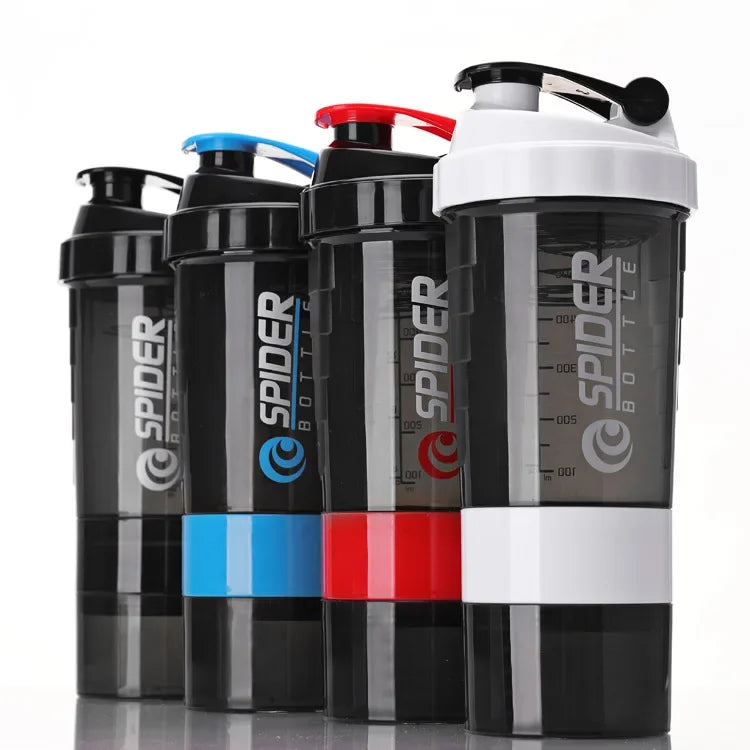 600ml Useful Plastic Sport Gym Protein Powder Shaker Mixer Cup Bottle