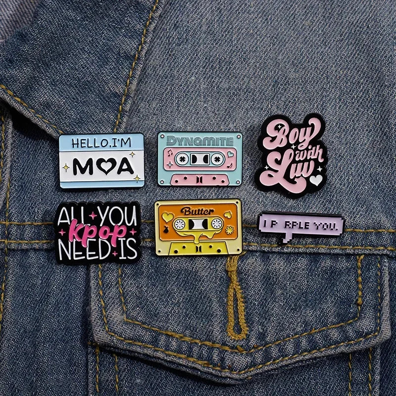 Cartoon Punk Pin Games Console Shape Tape Enamel Pins Funny Creative Energy Brooches Lapel Badge Clothing BackpackShirt  Jewelry